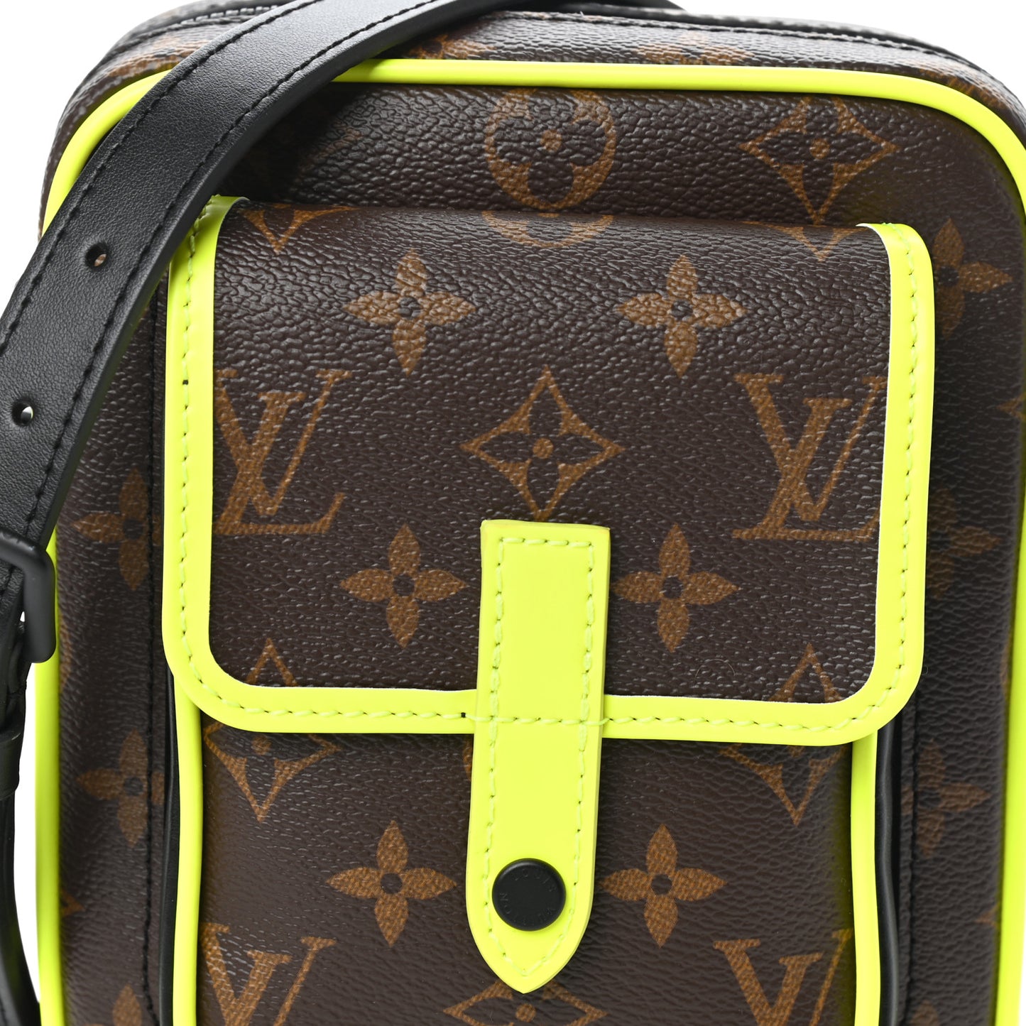 Monogram Macassar Christopher Wearable Wallet Fluorescent Yellow