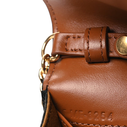 Celine Triomphe Canvas Calfskin Margo Wallet on Chain Tan 8 of 12
