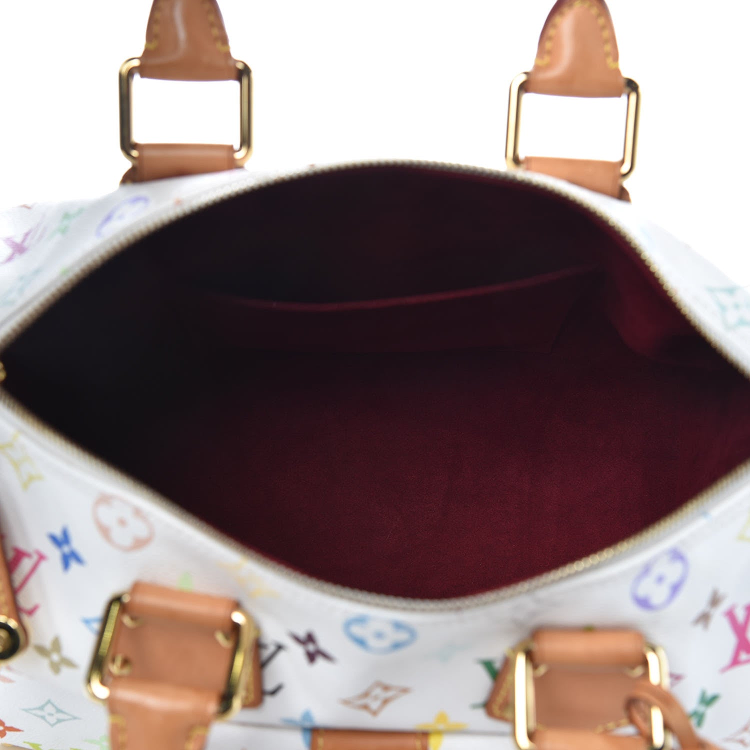 Louis Vuitton Monogram Multicolor Speedy 30 White 5 of 9