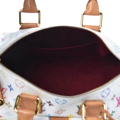 Louis Vuitton Monogram Multicolor Speedy 30 White 5 of 9