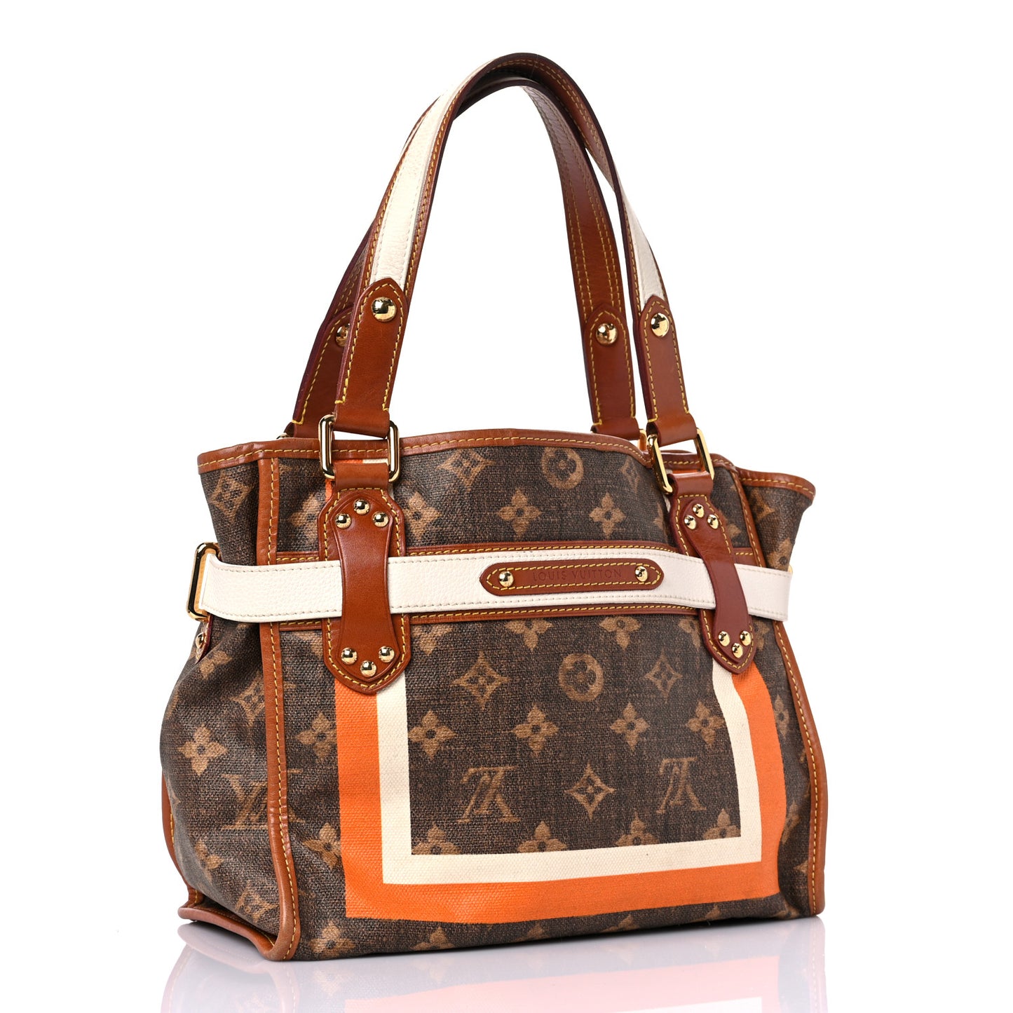 Monogram Rayures Tisse Sac PM