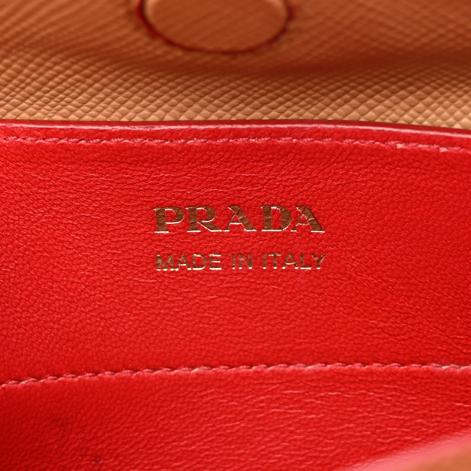Prada Saffiano Cuir Large Double Bag Caramel Fuoco 5 of 9