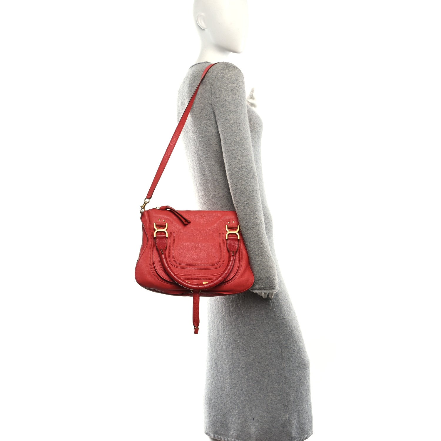 Chloe Calfskin Medium Marcie Satchel Paradise Pink 2 of 11