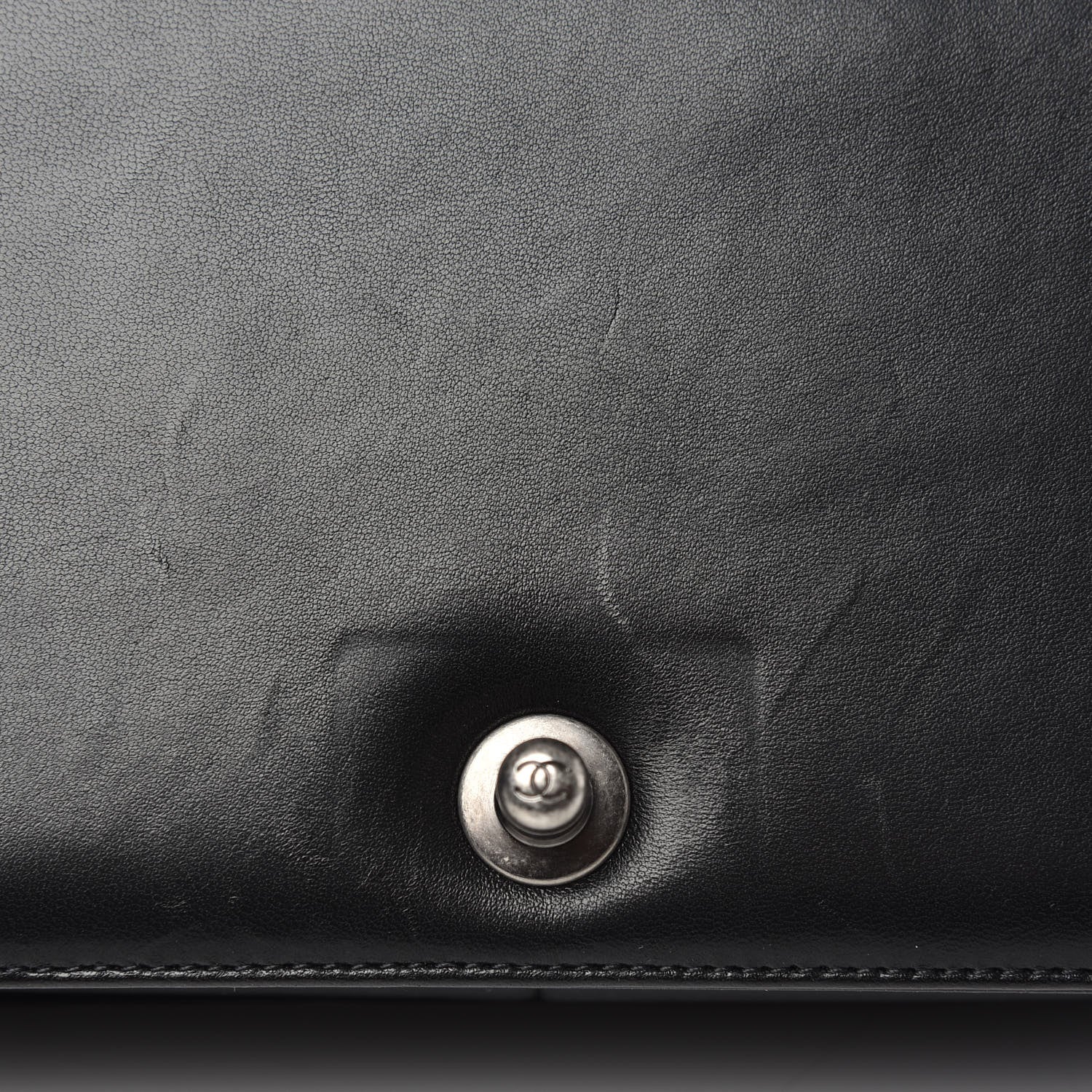 Chanel Lambskin Quilted Medium Boy Flap Black 16 of 17