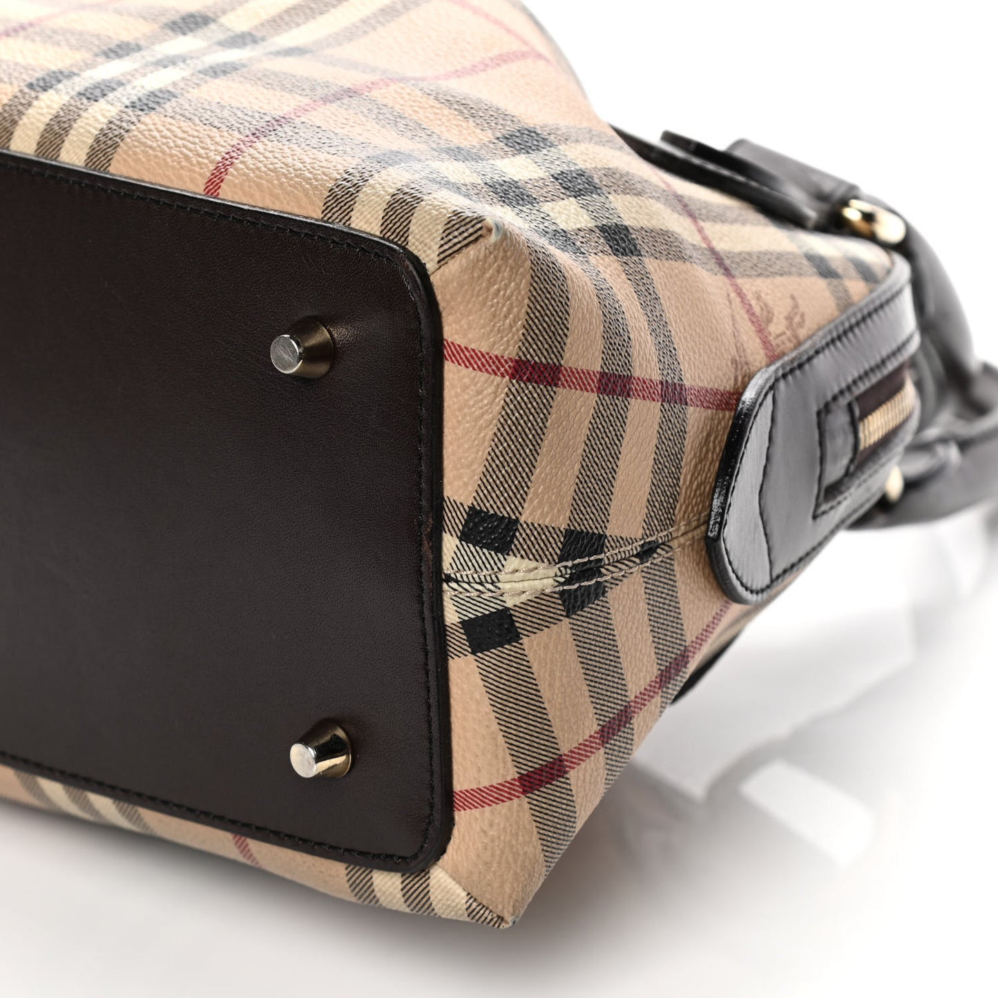 Haymarket Check Thornley Satchel Chocolate