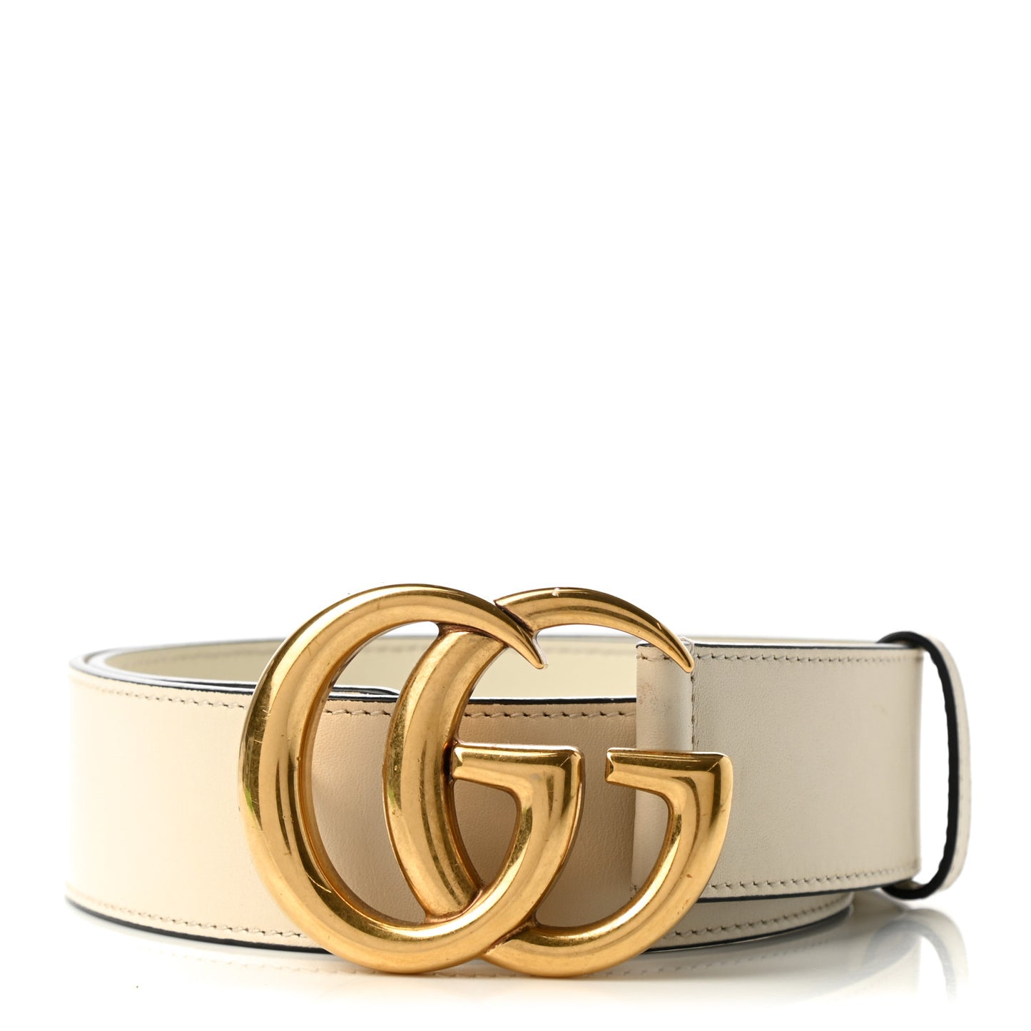 Calfskin Double G 40mm Belt 70 28 Mystic White