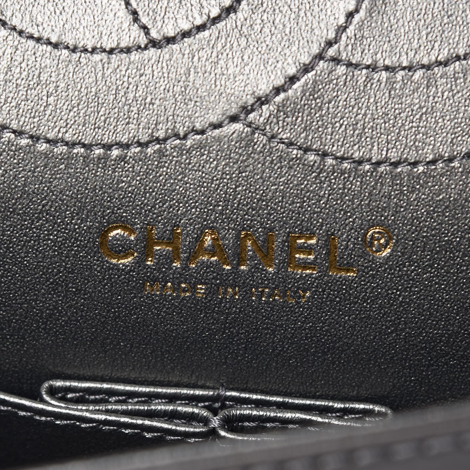 Chanel Metallic Calfskin Quilted 2.55 Reissue 225 Flap Charcoal 8 of 15