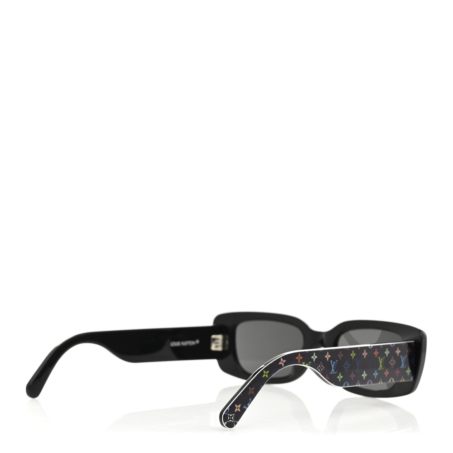 Louis Vuitton LV X TM Acetate Monogram Multicolor Sunglasses Z2709W Black 4 of 7