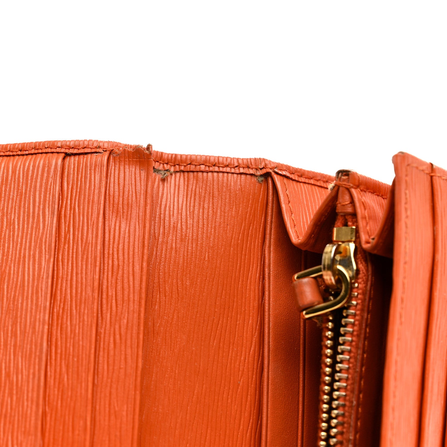 Prada Vitello Move Continental Flap Travel Wallet Papaya 14 of 15