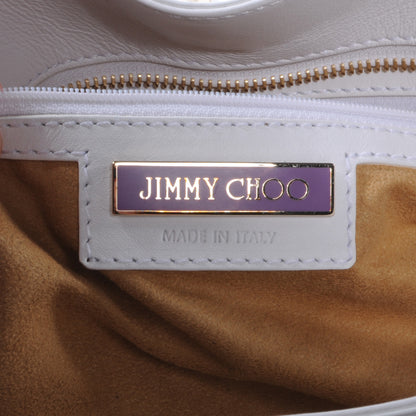 Jimmy Choo Patent Convertible Rio Oversized Clutch White 5 of 6