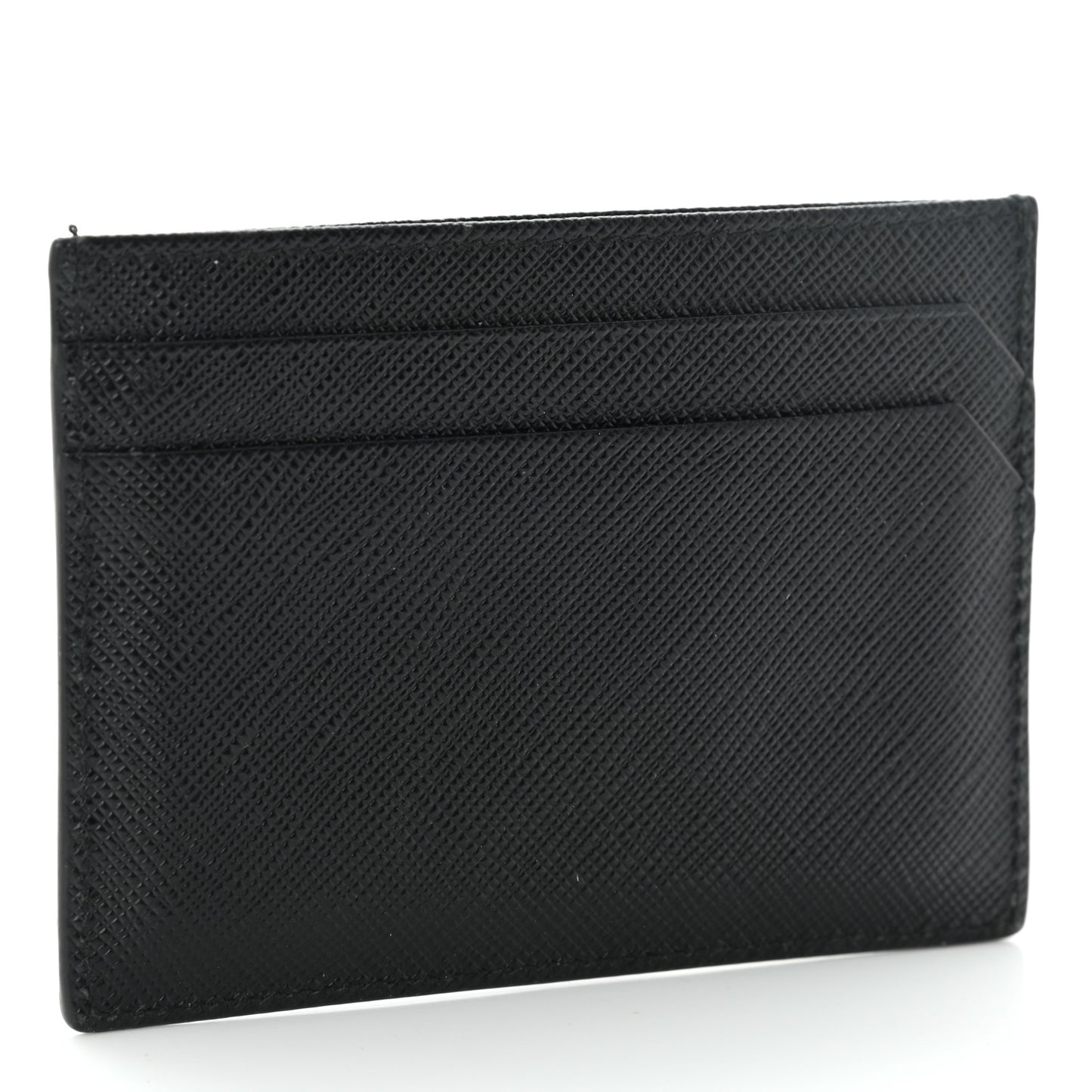 Saffiano Card Case Black