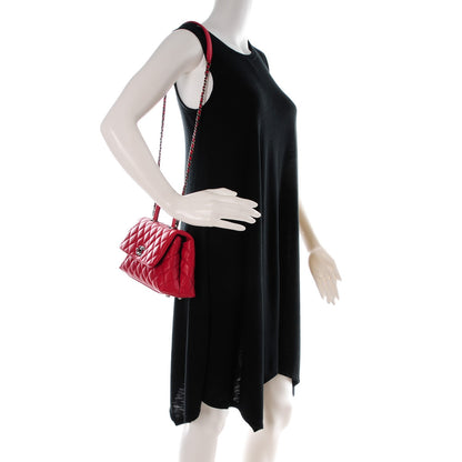 Chanel Caviar Quilted Mini Coco Handle Flap Red 2 of 8