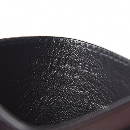 Saint Laurent Grain De Poudre Musical Notes Credit Card Case Black 6 of 8