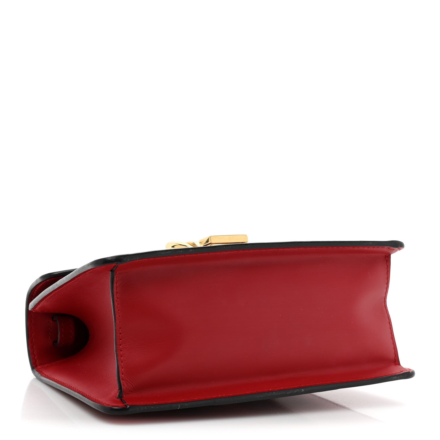 Gucci Calfskin Mini Sylvie Top Handle Bag Hibiscus Red 4 of 13