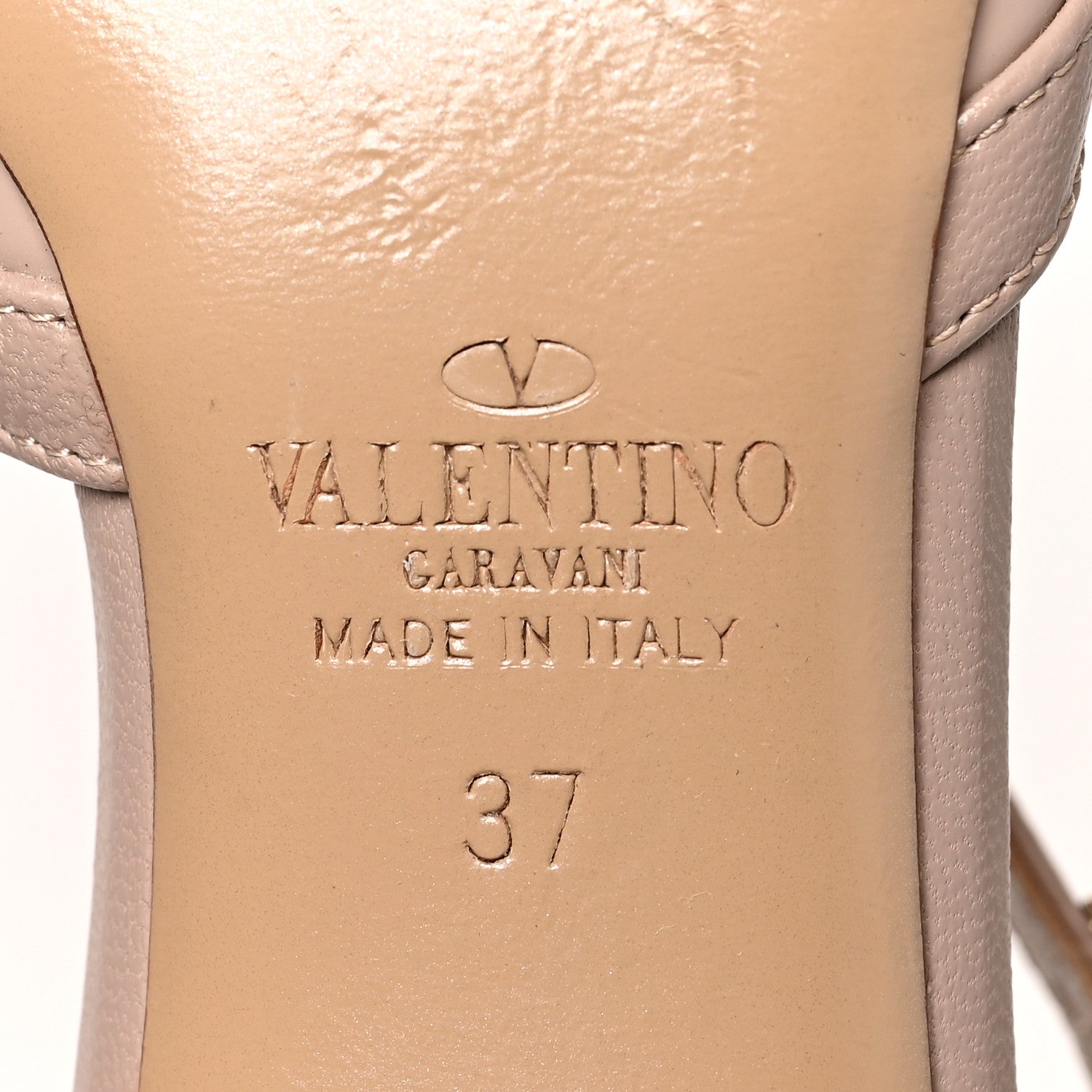Valentino Garavani Patent Rockstud Ankle Strap 65mm Pumps 37 Poudre 7 of 7