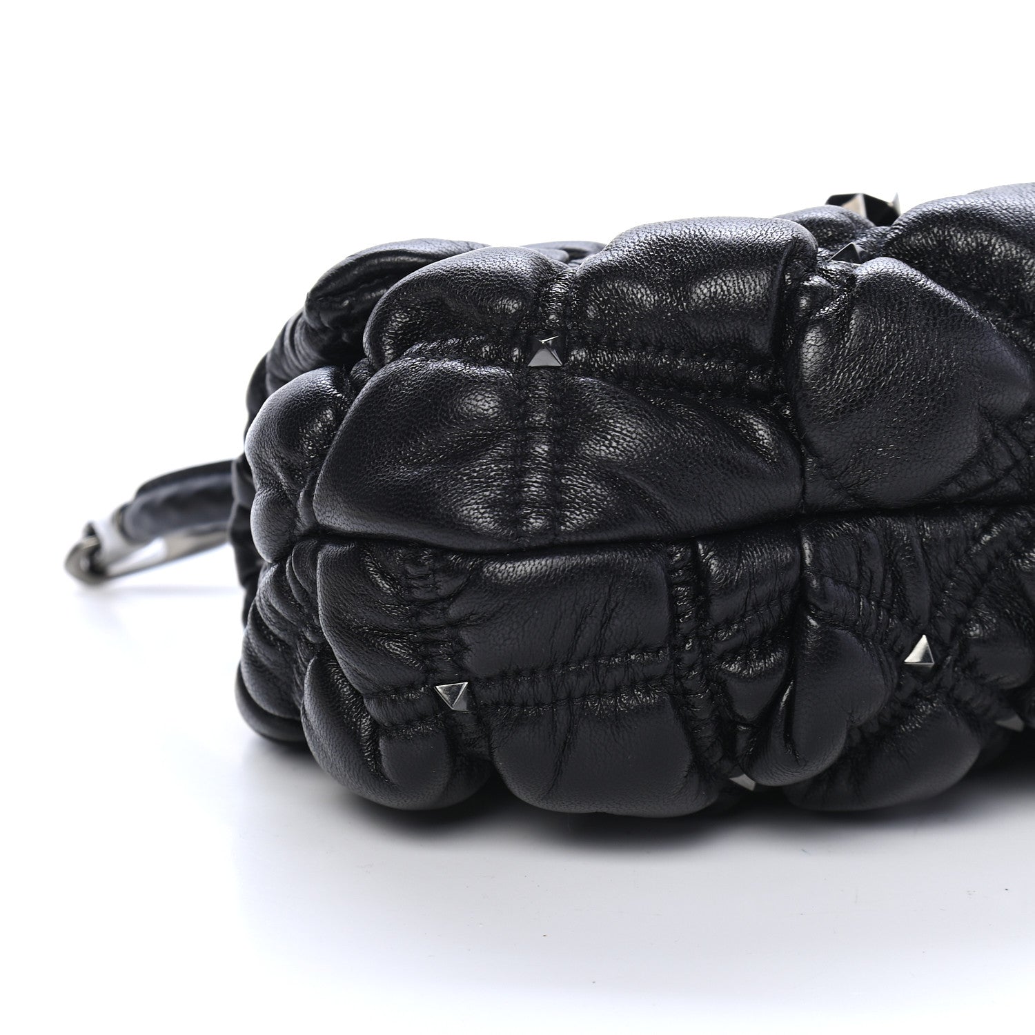 Valentino Garavani Nappa Small Spikeme Shoulder Bag Black 6 of 7