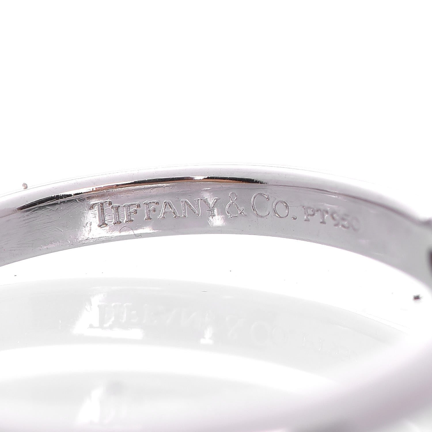 Tiffany Platinum .33 Carat Diamond Engagement Ring 49.3 5 10 of 11