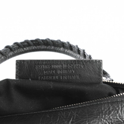 Balenciaga Matte Goatskin Rubber Covered Classic Hardware Mini Twiggy Black 7 of 14