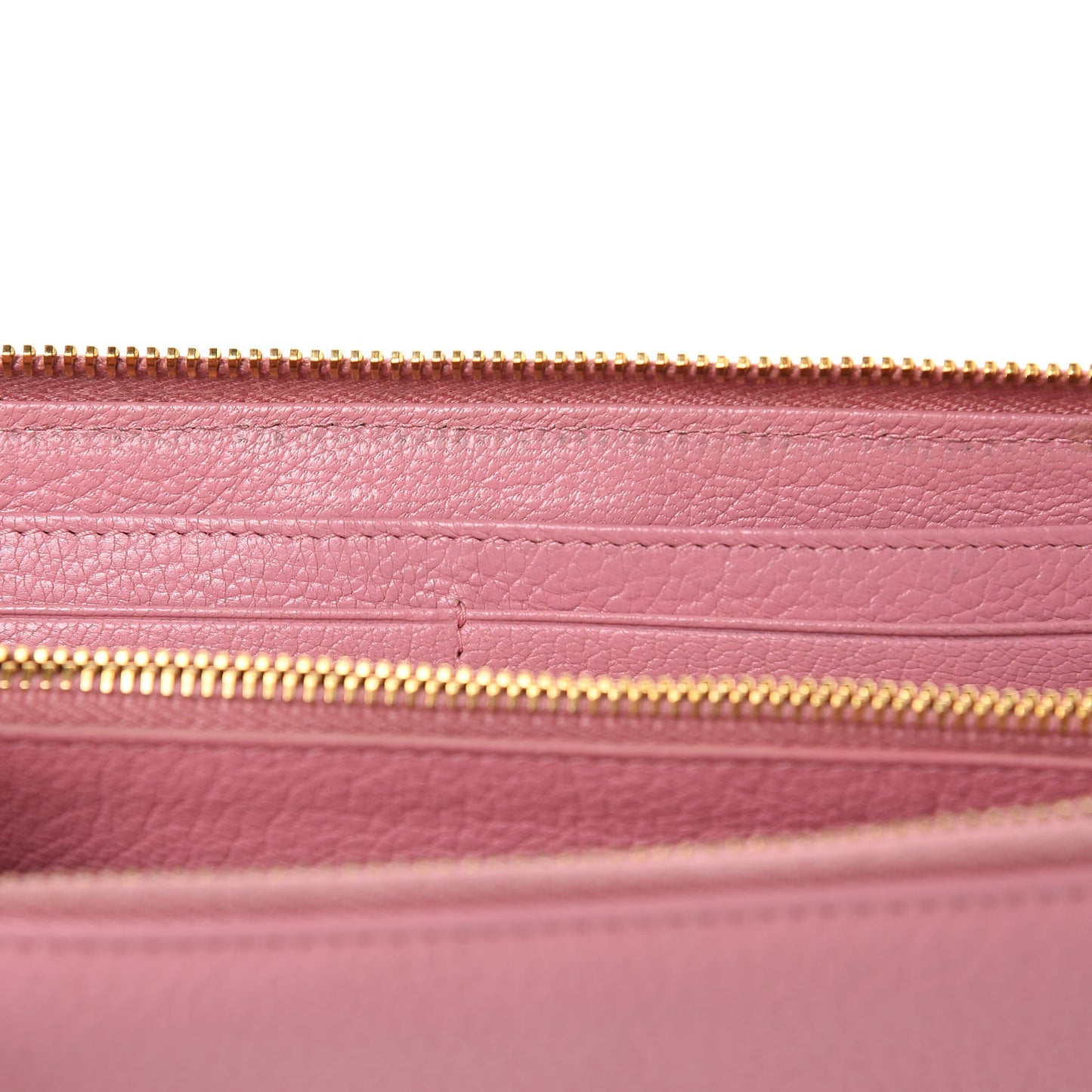 Goatskin Madras Zip Around Wallet Rosa