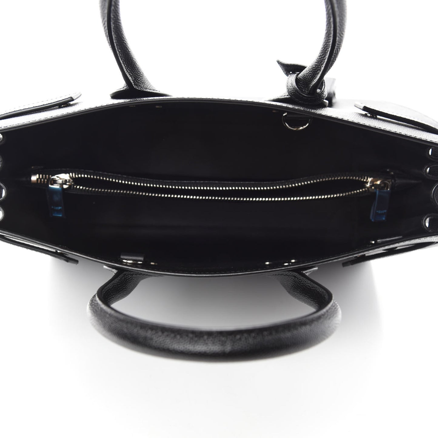 Grained Calfskin Small Sac De Jour Black