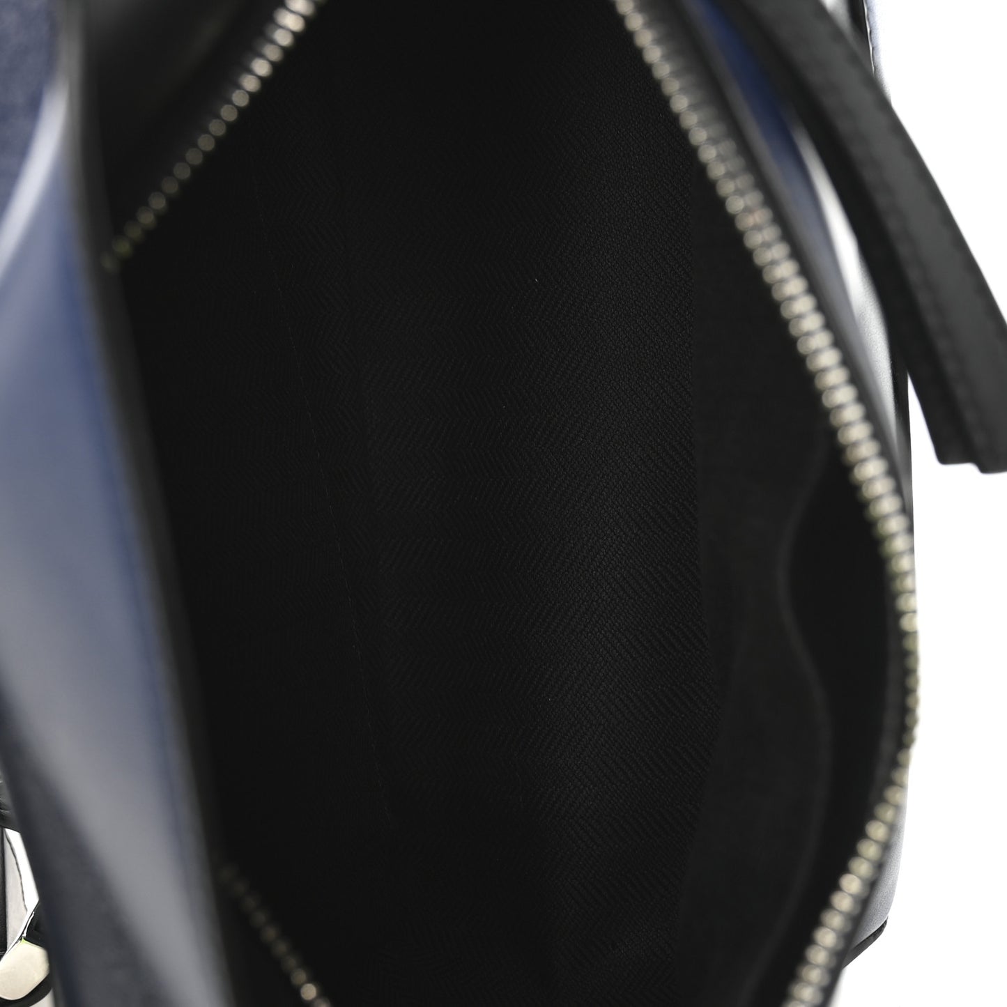 Calfskin Small Puzzle Bumbag Black Blue