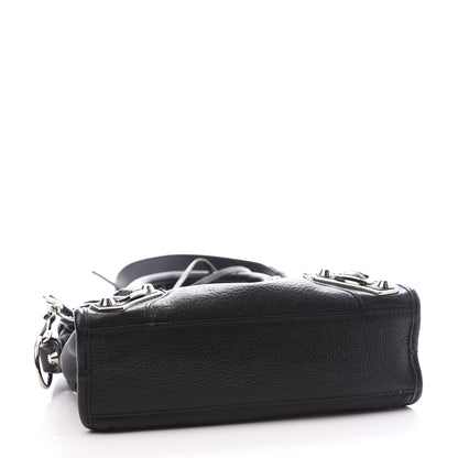 Balenciaga Chevre Silver Metallic Edge Hardware Mini City Black 7 of 10