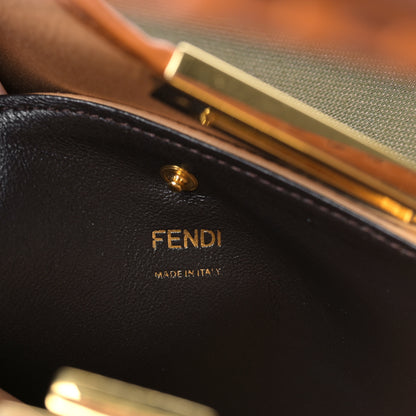 Fendi Canvas Calfskin Large Peekaboo X-Lite Amazzonia Cuoio 6 of 8