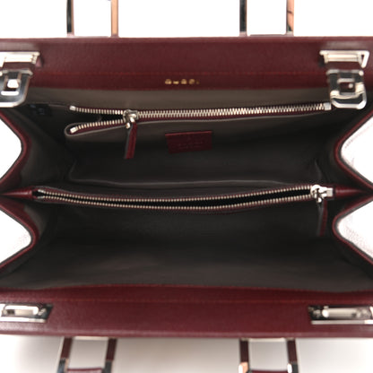 Gucci Grainy Calfskin Small Zumi Top Handle Bag Vintage Bordeaux 5 of 10