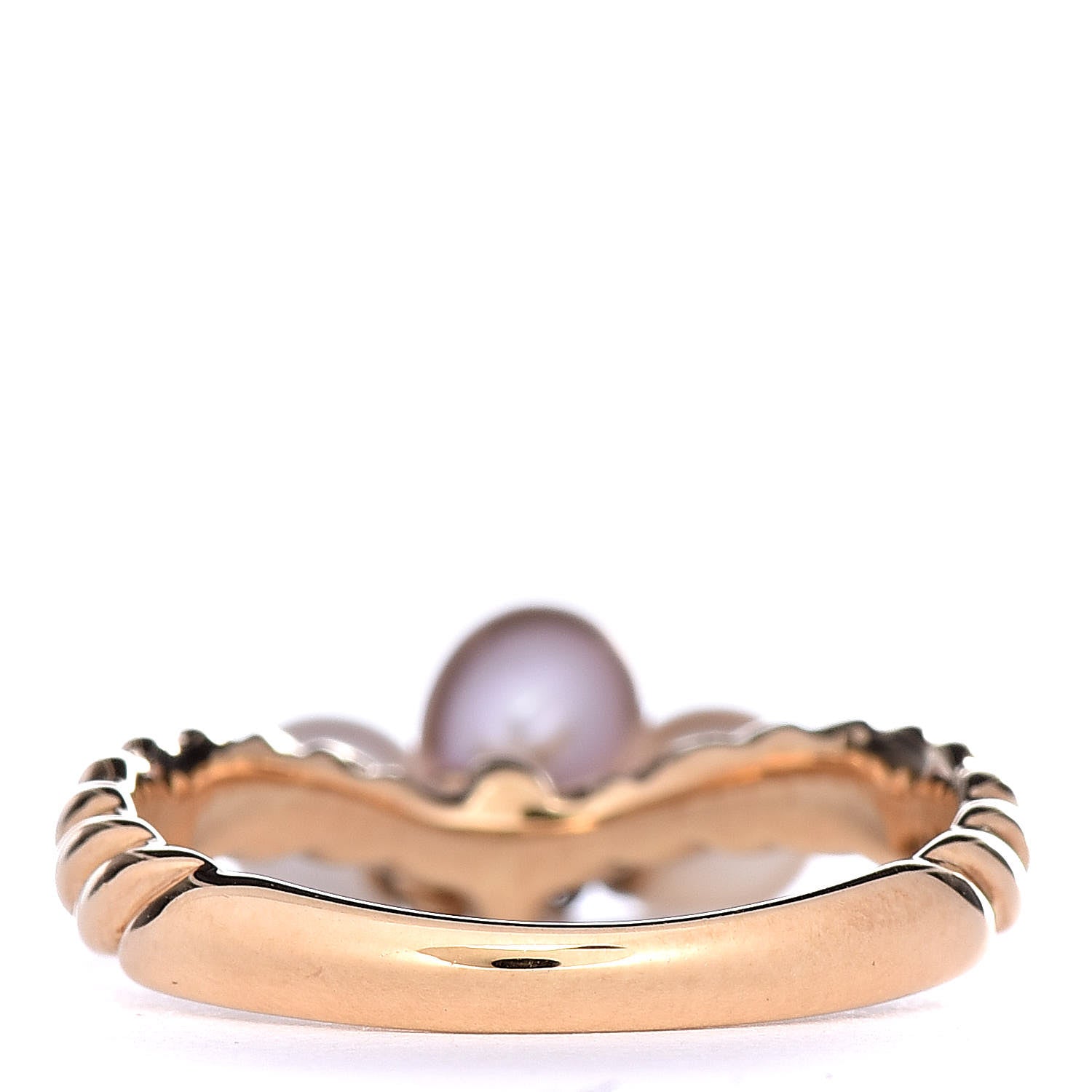 Mikimoto 18K Yellow Gold Akoya Pearl 4.5mm Charm Ring 50 5.25 4 of 5