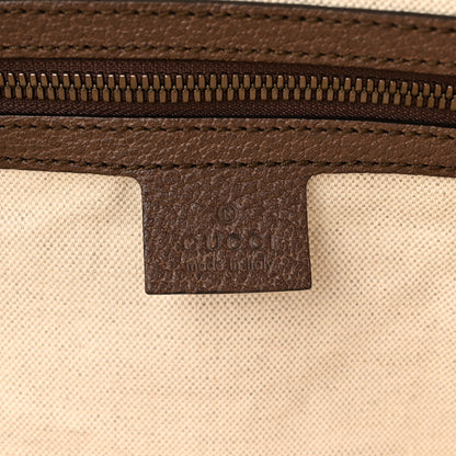 Gucci GG Supreme Monogram Textured Dollar Calfskin Web Large Savoy Duffle Bag Beige Ebony New Acero 5 of 14
