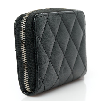 Chanel Caviar Quilted Classic Zipped Coin Purse Black 3 of 8