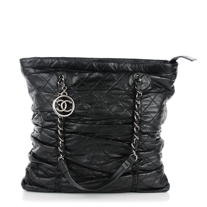 Chanel Lambskin Sharpei Shopping Tote Black 1 of 7