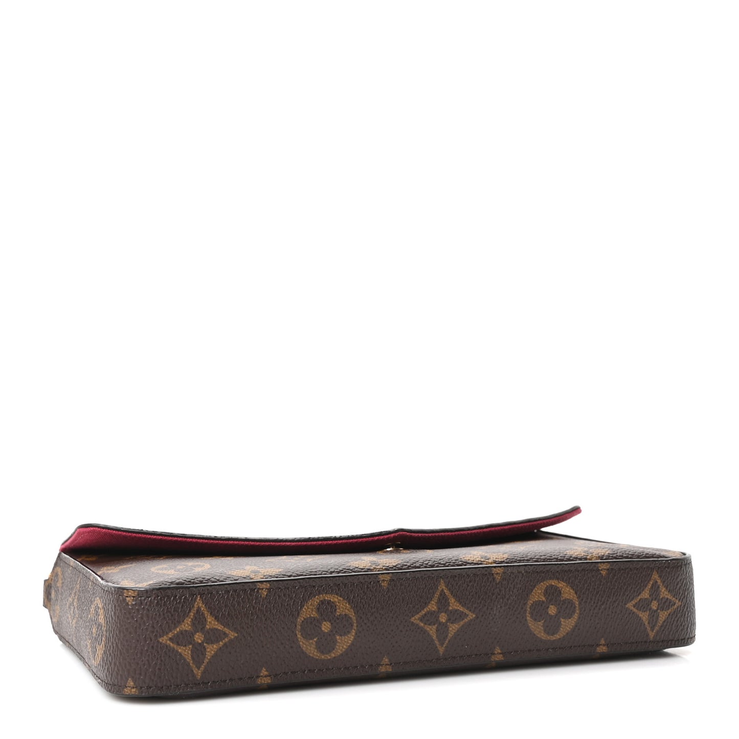 Monogram Pochette Felicie Chain Wallet Fuchsia