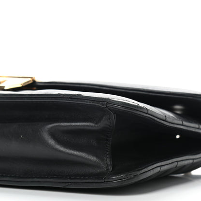 Chanel Calfskin Chevron Quilted Gabrielle Flap Black 8 of 8