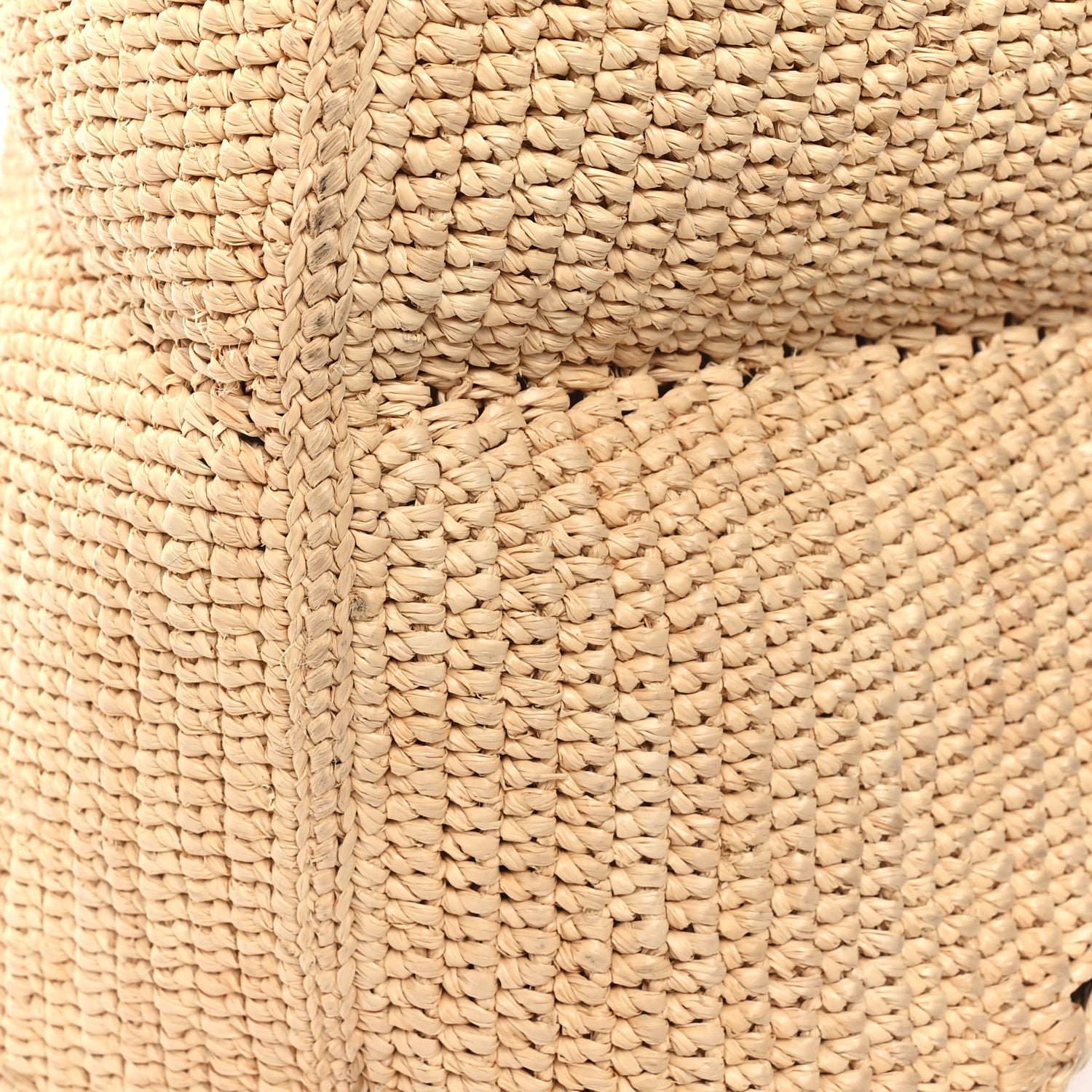 Loewe Raffia Calfskin Medium Puzzle Fold Tote Natura 10 of 11