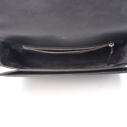 Saint Laurent Smooth Calfskin Medium Classic Monogram Universite Bag Black 4 of 15
