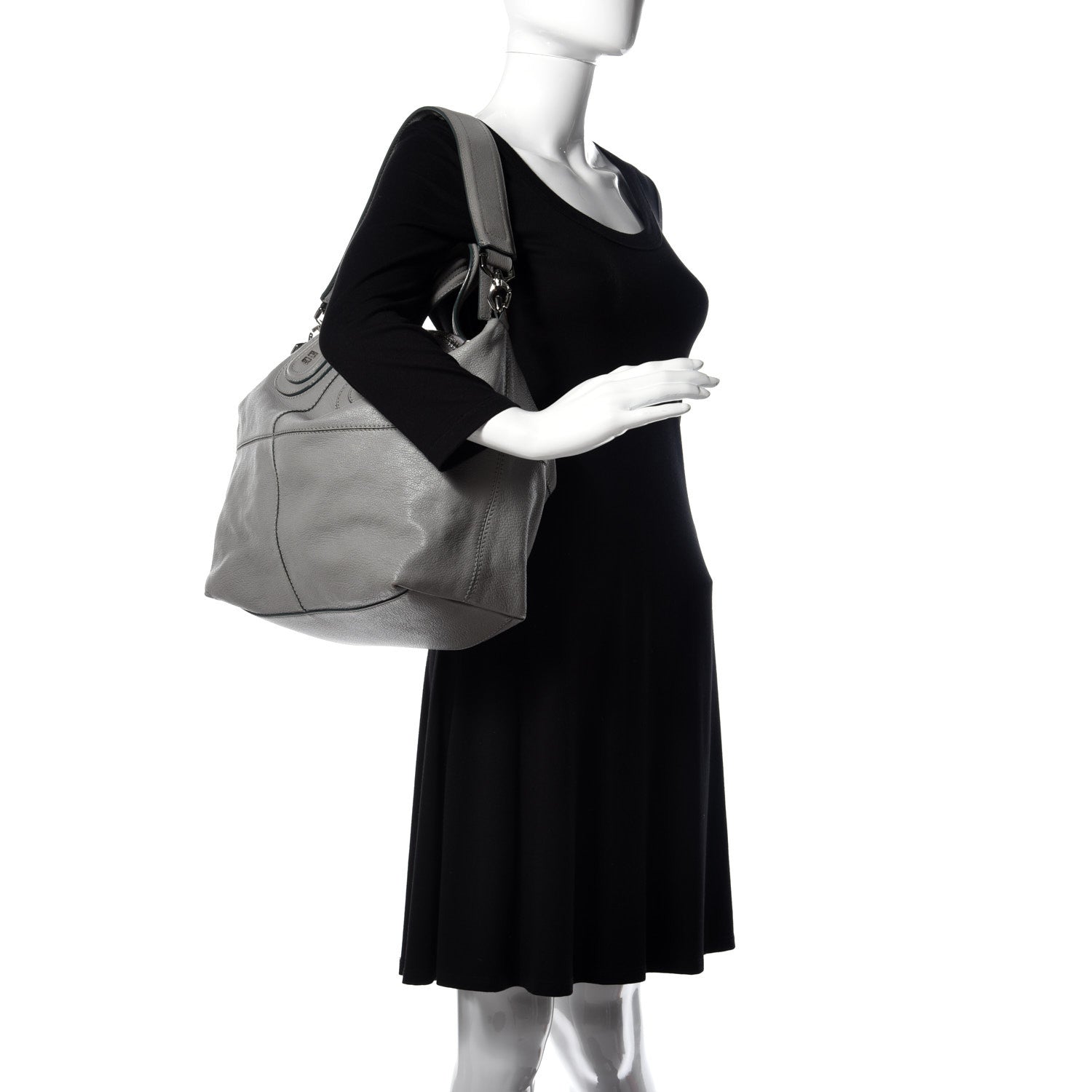 Givenchy Sugar Goatskin Medium Nightingale Pearl Grey 2 of 9