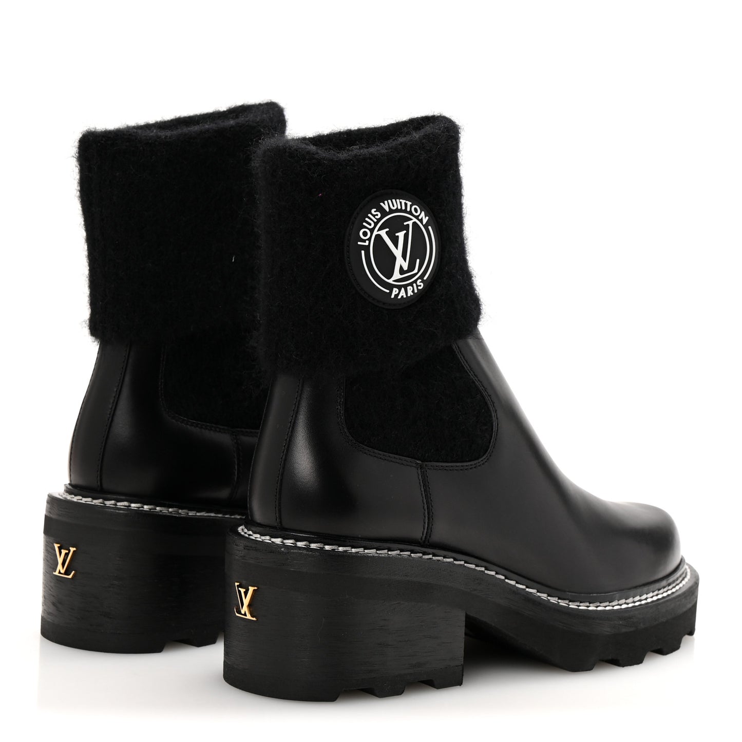 Calfskin Beaubourg Ankle Boots 37 Black