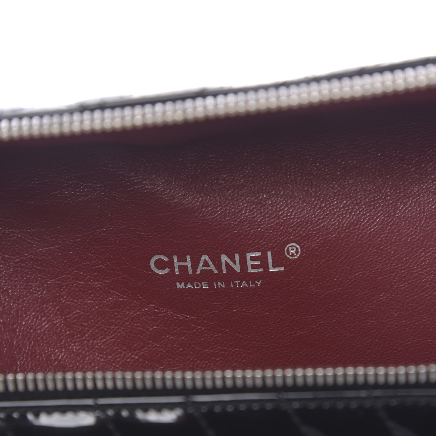 Chanel Patent Geometric Quilted Kaleidoscope Clutch Black 6 of 11