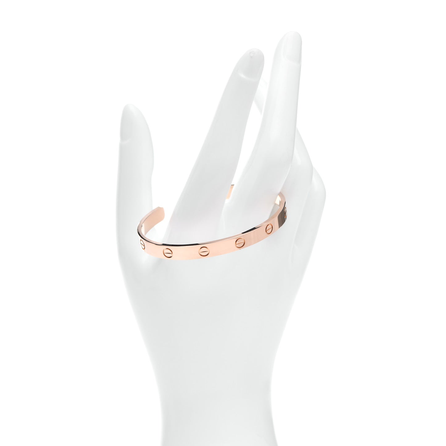 18K Pink Gold LOVE Cuff Bracelet 18
