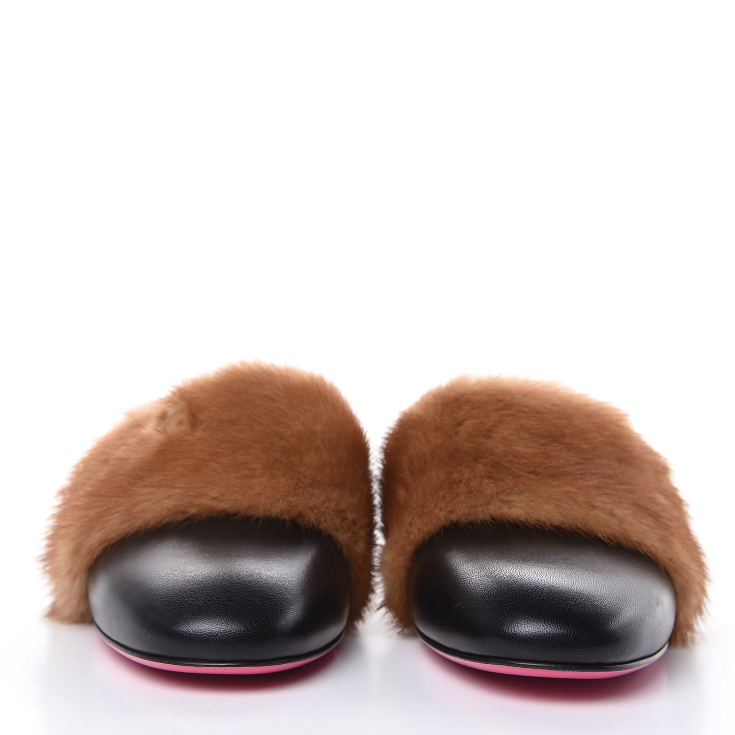 Mink Malaga Kid Crystal Candy Mules 39 Light Brown Black