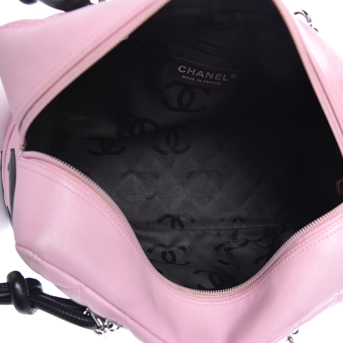 Calfskin Quilted Large Cambon Bowler Pink