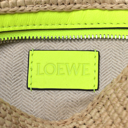 Loewe Raffia Crossbody Bag Natural Neon Yellow 4 of 5