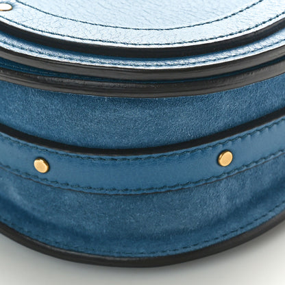 Chloe Calfskin Suede Small Nile Bracelet Bag Vinyl Blue 10 of 11