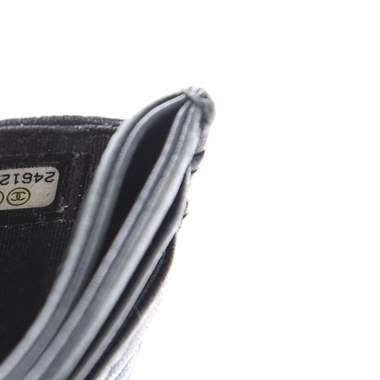 Chanel Lambskin Camellia Embossed Card Holder Black 8 of 13