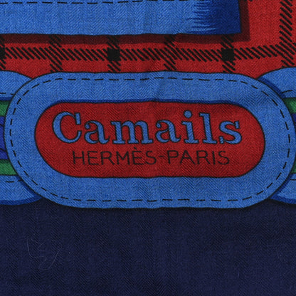 Hermes Cashmere Silk Camails Shawl 140 2 of 4