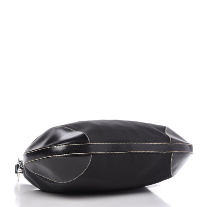 Prada Tessuto Nylon Soft Calfskin Shoulder Bag Black 4 of 10