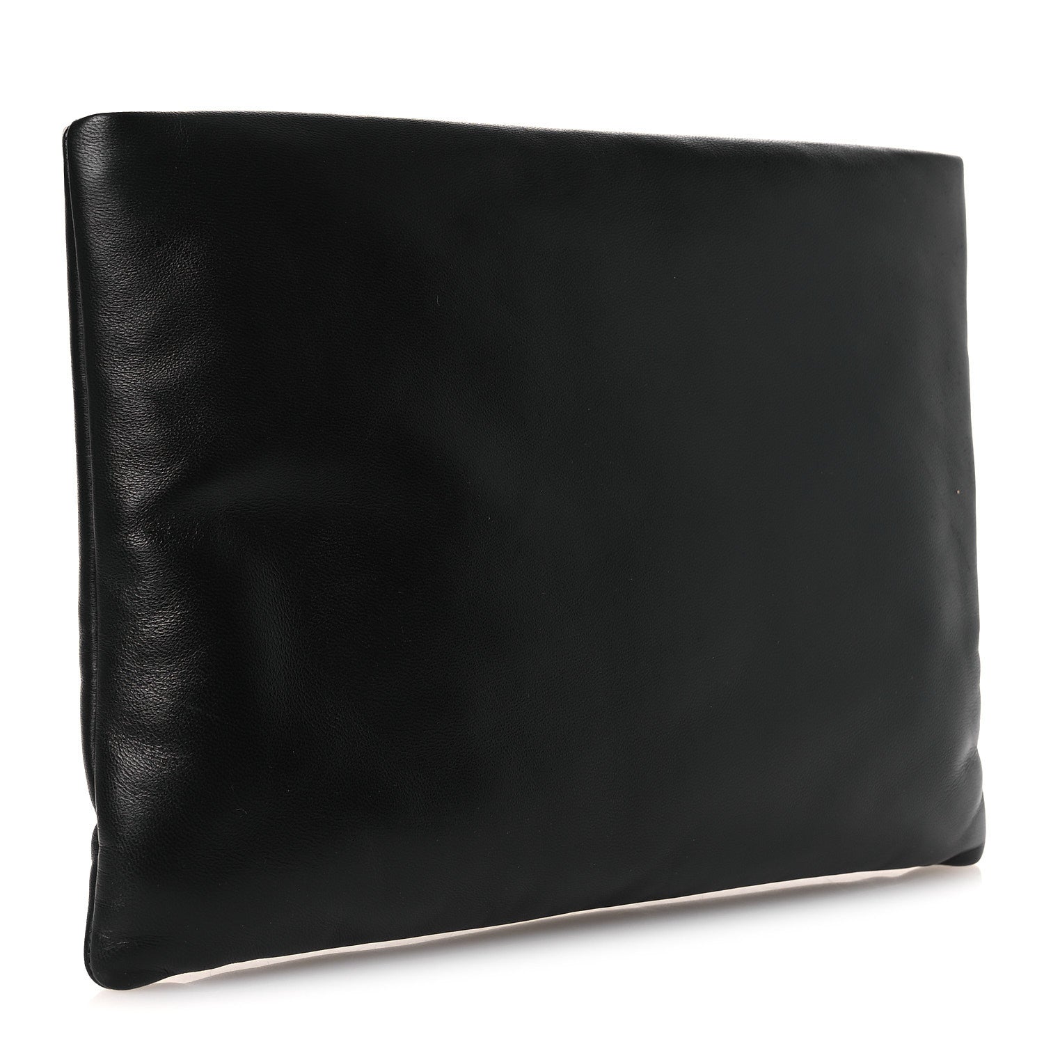 Saint Laurent Lambskin Large Puffy Pouch Black 3 of 12