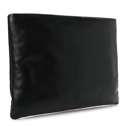 Saint Laurent Lambskin Large Puffy Pouch Black 3 of 12