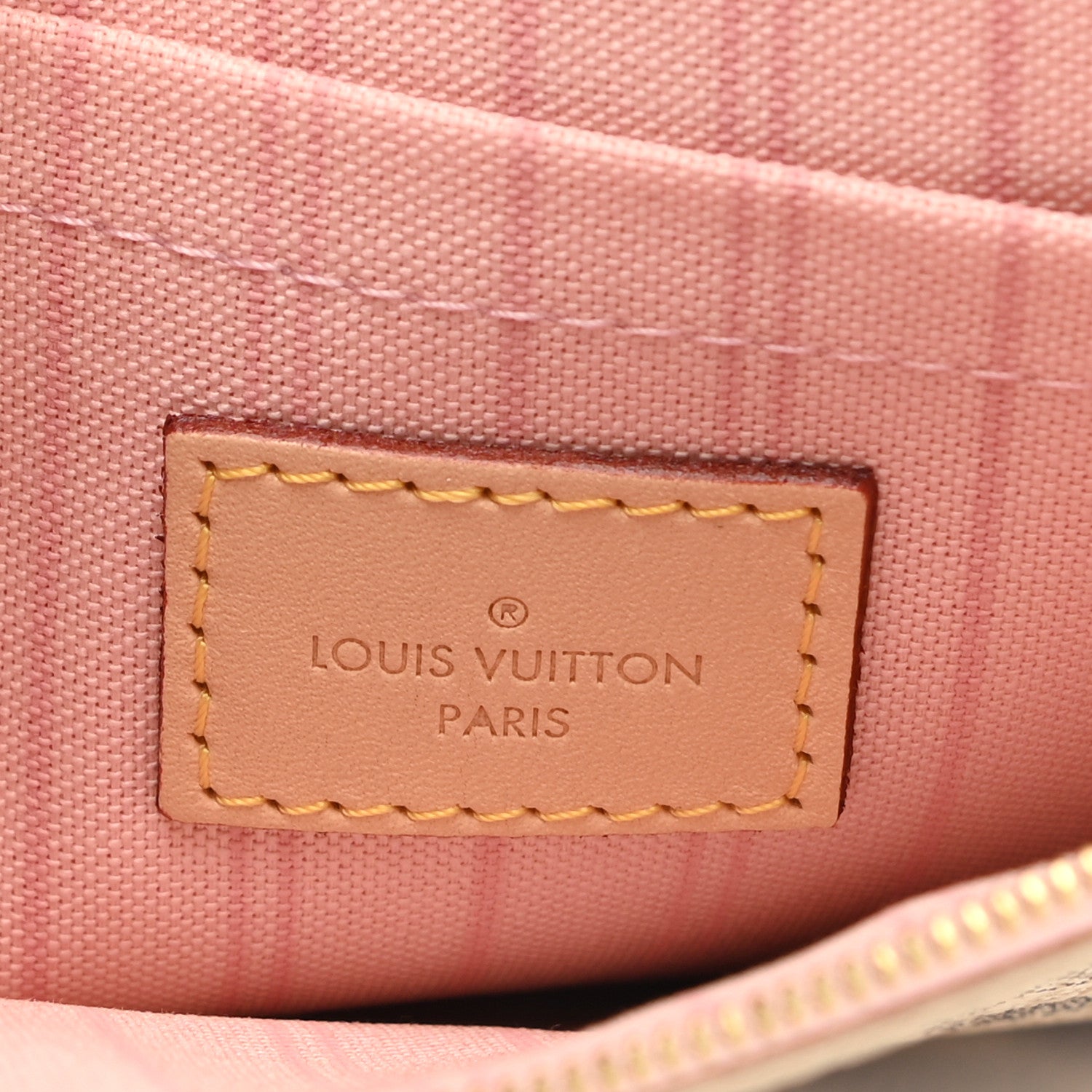 Louis Vuitton Damier Azur Neverfull MM GM Pochette Rose Ballerine 6 of 8